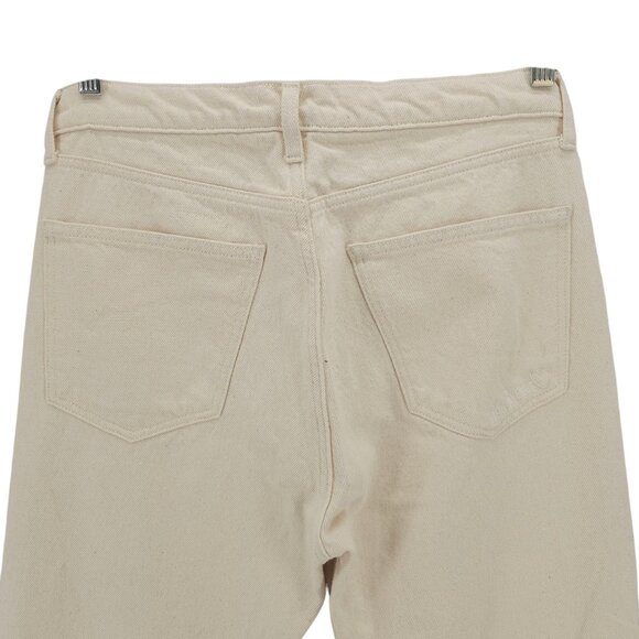 DJERF AVENUE Cream Relaxed Jeans Button Fly Organic Cotton Size 28 - Picture 4 of 9